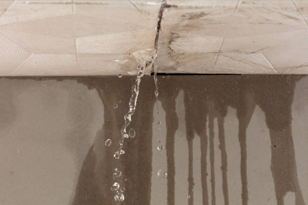 Professional Burst Pipe Cleanup technician working in Shelton, CT